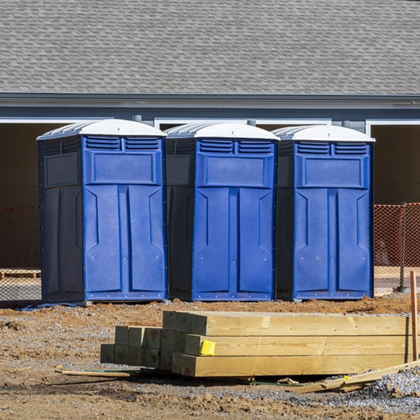 what is the maximum capacity for a single portable restroom in Malden